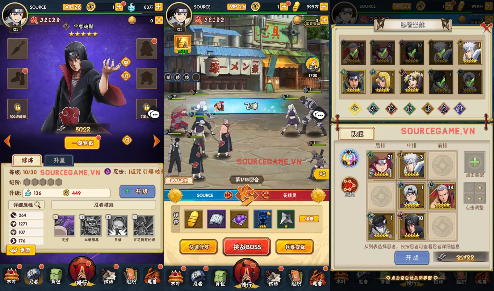 [MOBILE] HÀNH TRÌNH NHẪN GIẢ - FULL TOOL - GAME THẺ TƯỚNG NARUTO