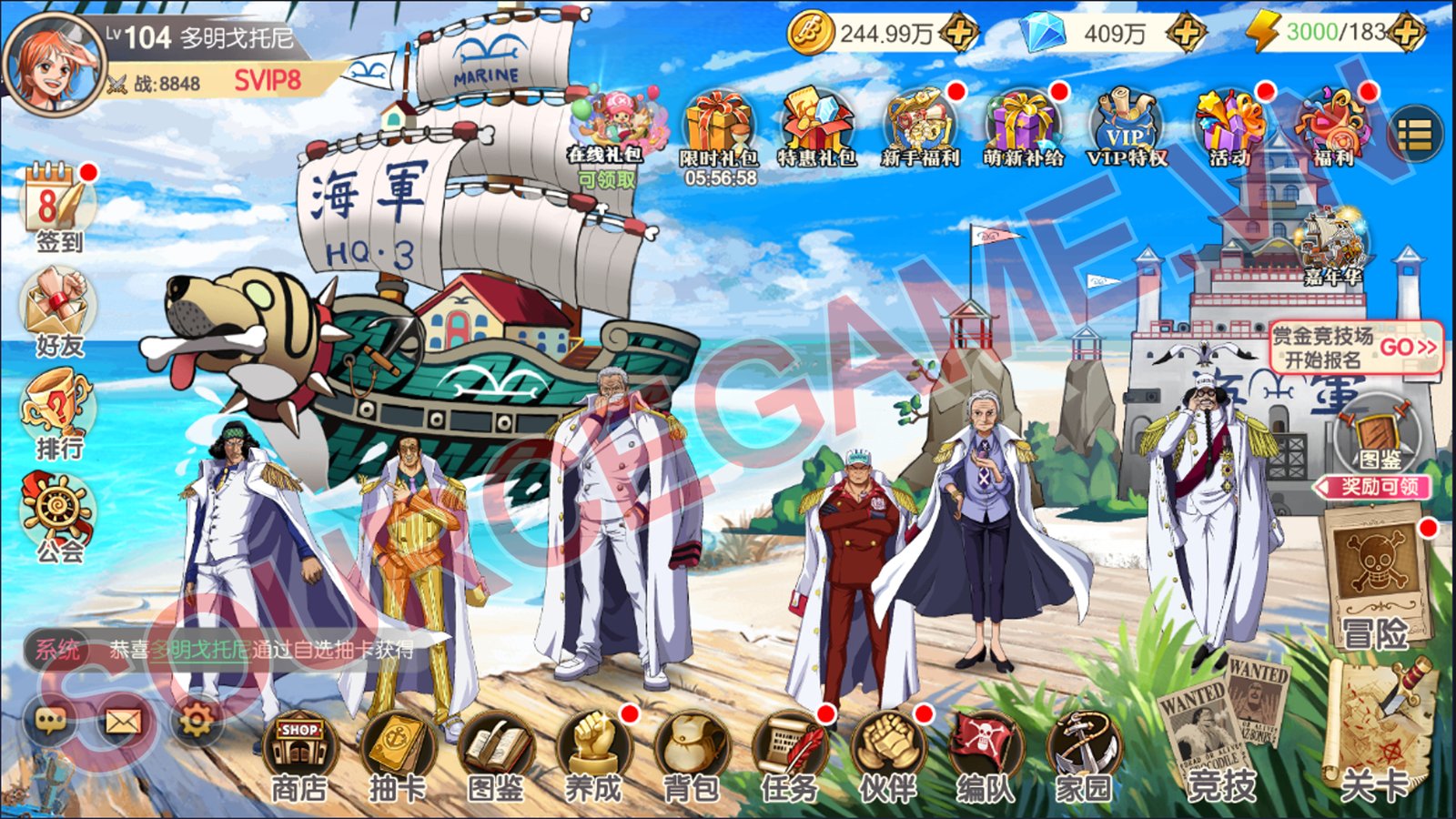 [MOBILE] ONE PIECE INCOMING - GAME THẺ TƯỚNG ONE PIECE CHIBI